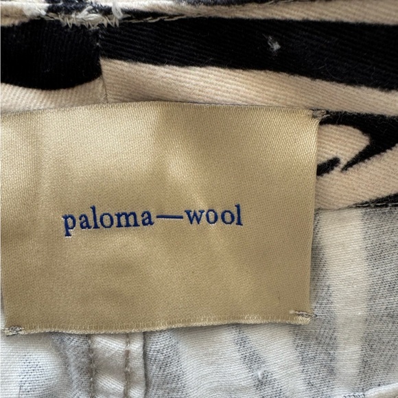 NWOT PALOMA WOOL Kelly Zebra High Waisted Straight Pants US SZ 2 /34 waist 26” - Picture 11 of 15